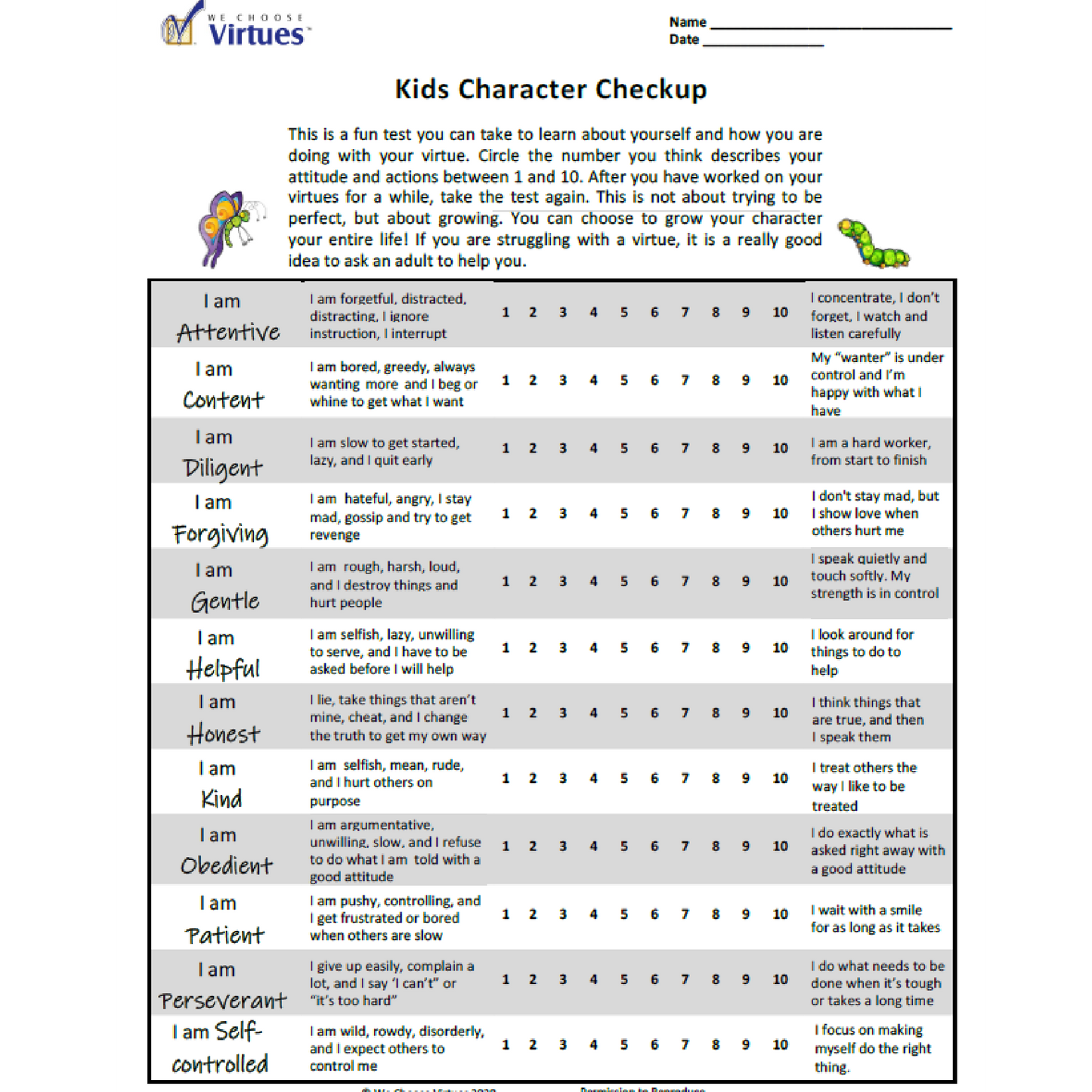Secular SCHOOL Practice Cards (PreK-4th Grade)