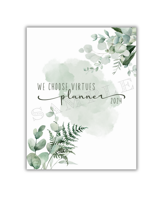 Virtue Mom's 2024 Planner - Cultivate Peace