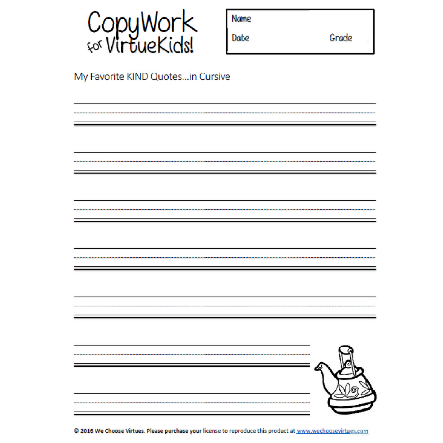 SEATWORK Download Bundle (PreK-4th Grade)