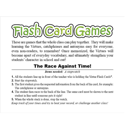 Flash Cards (PreK-4th Grade)